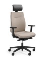 Ergonomiczny fotel biurowy Bejot Corr z regulowanym zagłówkiem i pięcioramienną podstawą na kółkach.jpg