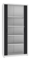 Szafa metalowa SBM 208M, drzwi żaluzjowe czarne RAL 9005, korpus szary RAL 7035. Idealna szafa biurowa.jpg