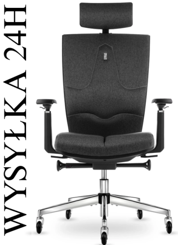 Fotel biurowy z zagłówkiem SPACE Cosmic Grey | Wysyłka 24h