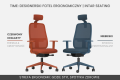 Aranżacja biura z kolorowymi fotelami TIME - niebieska i czerwona ceglasta energia.png
