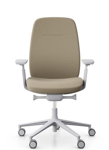 Fotel Profim Pace 100SFL MAX | Tapicerowane oparcie | Jasnoszary