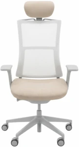 Fotel biurowy Profim Violle z zagłówkiem | siatka | jasny