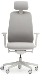 Fotel biurowy Bejot Belt BE 1T3 Grey z zagłówkiem | tapicerowany