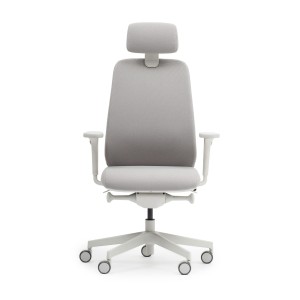 Fotel biurowy Bejot Belt BE 1T3 Grey z zagłówkiem | tapicerowany