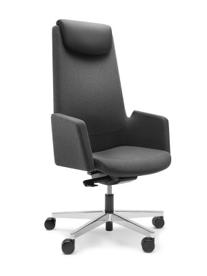 Fotel menedżerski In Access AC 103 z zagłówkiem | wysoki