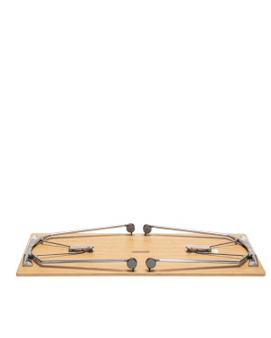 VANK_PLIO: stół na rolkach ze składanym blatem