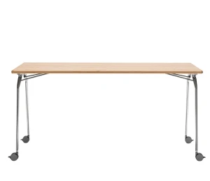 VANK_PLIO: stół na rolkach ze składanym blatem