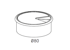 Okrągła przelotka kablowa Ø80 mm | Polmarco