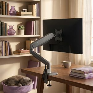 Uchwyt do monitora SPAG113 - gazowy, do 16kg, 17-45", Hub USB-C