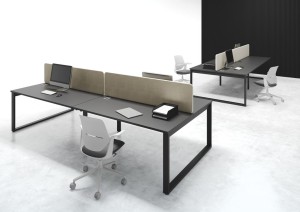 Przegroda biurkowa w pełni tapicerowana | Wuteh