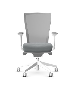 Biały fotel ergonomiczny T50 White - Szara Siatka