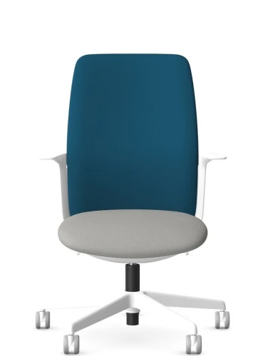 Designerskie białe krzesło biurowe LEVITA White