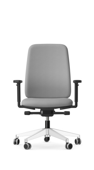 Fotel biurowy TIME Black | Oparcie Tapicerowane