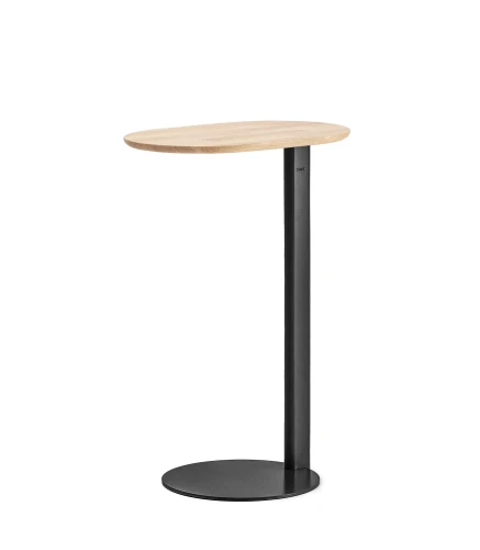 Stolik pomocniczy pod laptopa Bejot Tables:ovall TB OA W - dębowy blat
