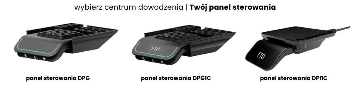 Porównanie paneli sterowania biurkiem elektrycznym Linak DPG1K DPG1C DPI1C.