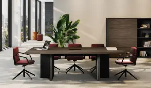 Duży stół konferencyjny do sali spotkań, minimalistyczny design dla biznesu.